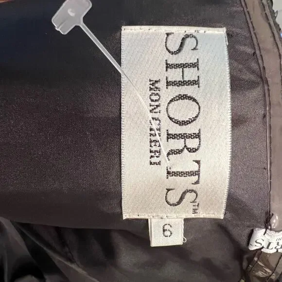 Mon Cheri Striped Mini Dress Cocktail Dress Prom Homecoming Size 6 - Picture 9 of 12